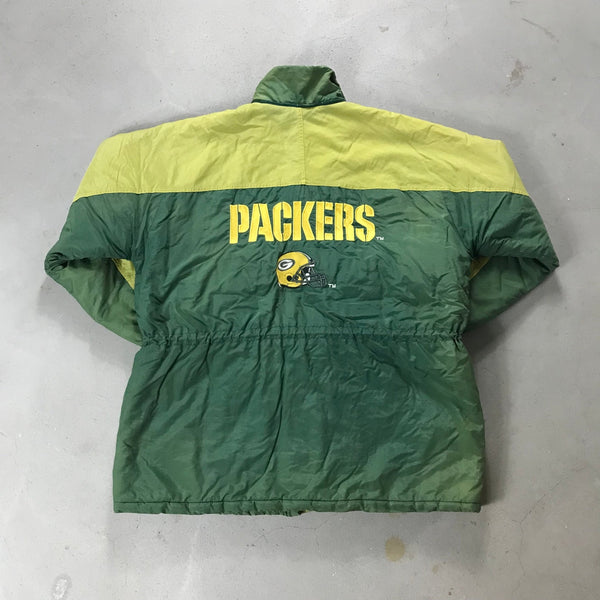 Green Bay Packers Vintage Parka Jacket - vintage starter karlkani sergiotacchini