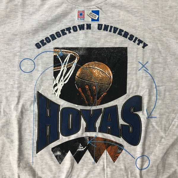 Georgetown Hoyas Vintage T-Shirt - vintage starter karlkani sergiotacchini