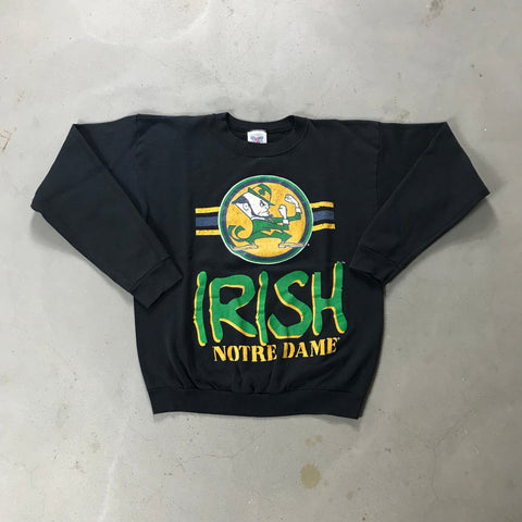 Notre Dame Fighting Irish Vintage Crewneck - vintage starter karlkani sergiotacchini