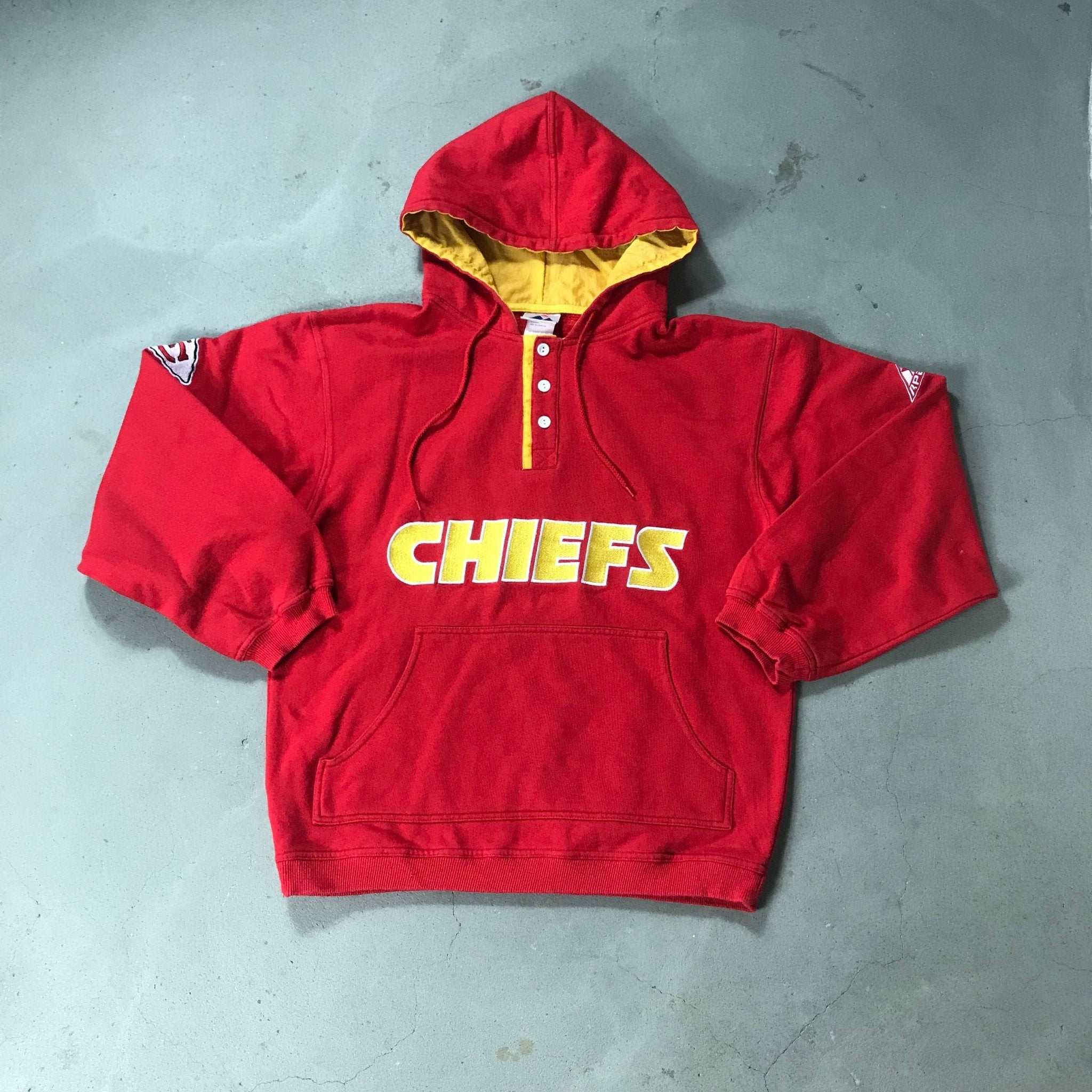 KC Chiefs Vintage Hoodie - vintage starter karlkani sergiotacchini