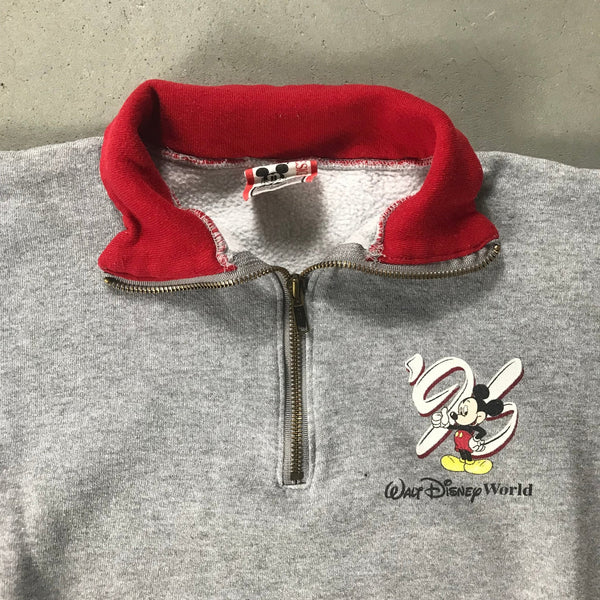 Mickey Mouse Vintage 1/4 - Zip Sweater - vintage starter karlkani sergiotacchini