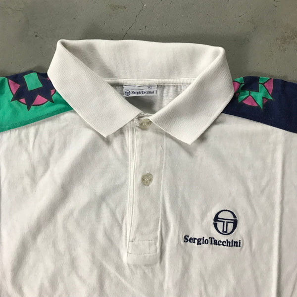 Sergio Tacchini Vintage Polo Shirt - vintage starter karlkani sergiotacchini