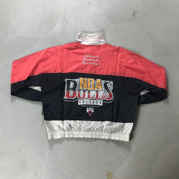 Chicago Bulls Spalding Vintage Track Top - vintage starter karlkani sergiotacchini