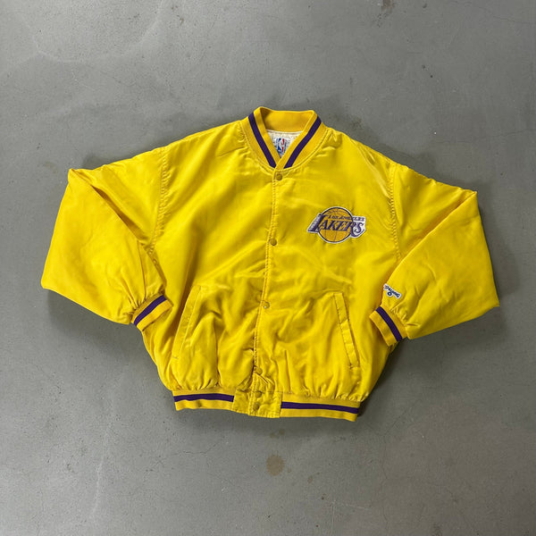 Los Angeles Lakers Vintage Spalding Satin Jacket - vintage starter karlkani sergiotacchini