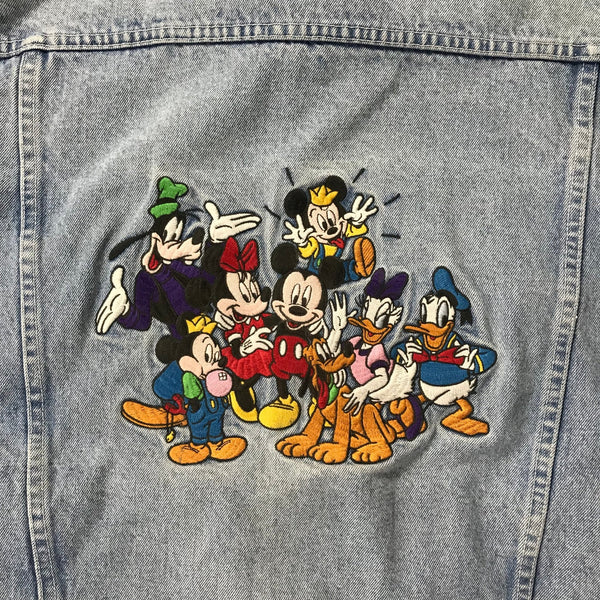 Mickey Mouse Disney Vintage Denim Jacket - vintage starter karlkani sergiotacchini