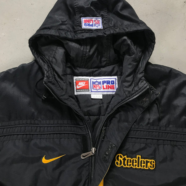 Pittsburgh Steelers Nike Vintage Parka Jacket - vintage starter karlkani sergiotacchini