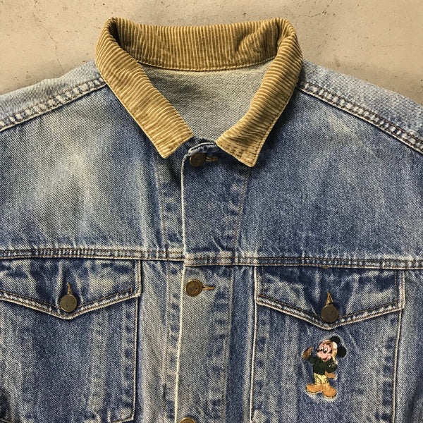Mickey Mouse Vintage Denim Jacket - vintage starter karlkani sergiotacchini