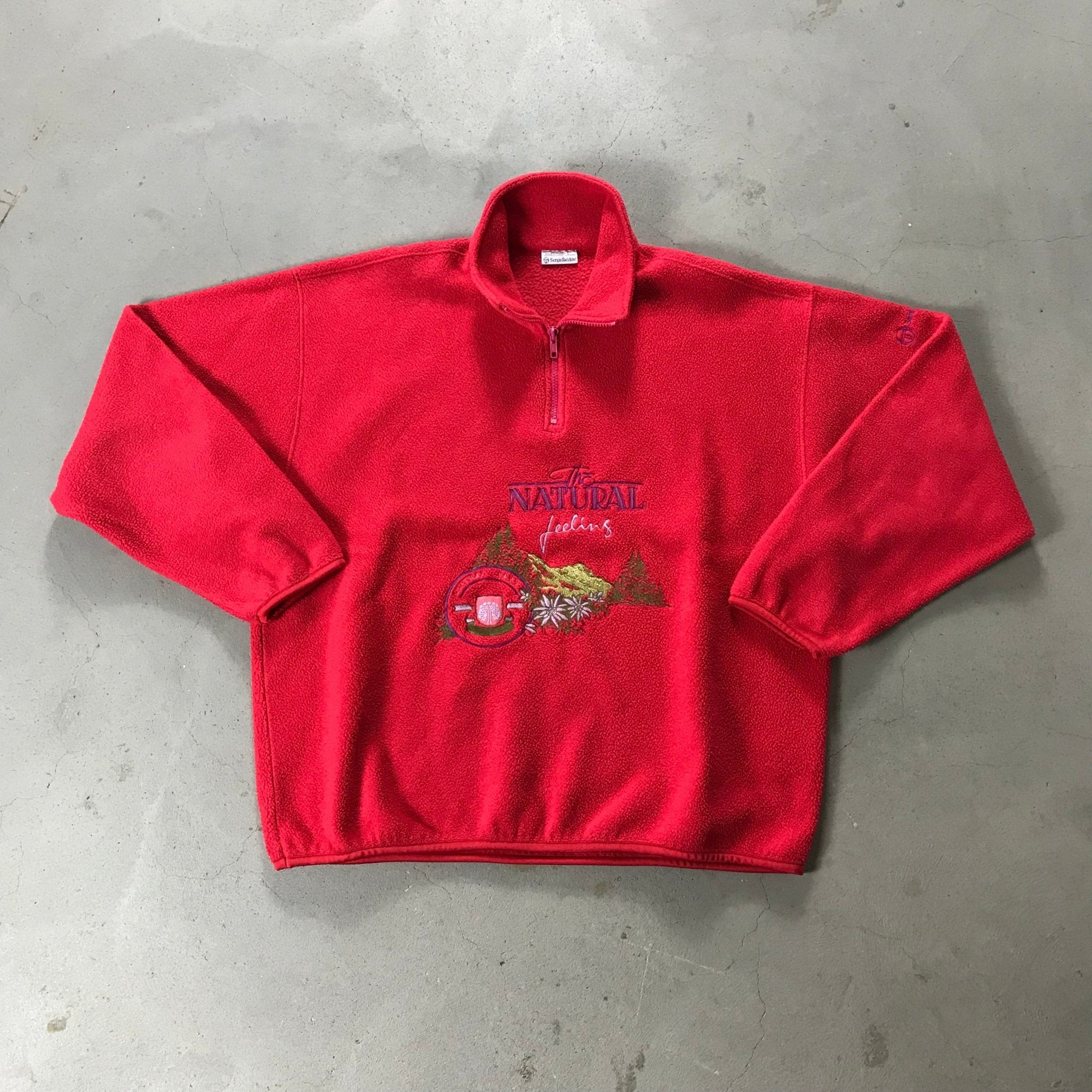 Sergio Tacchini Vintage 1/4 Zip Fleece - vintage starter karlkani sergiotacchini