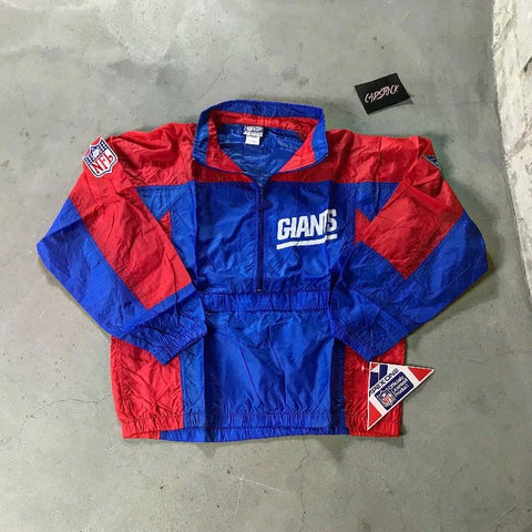 New York Giants Half Zip - vintage starter karlkani sergiotacchini