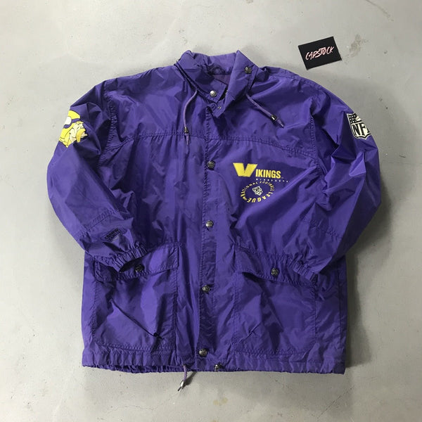 Minnessota Vikings Vintage Windbreaker - vintage starter karlkani sergiotacchini