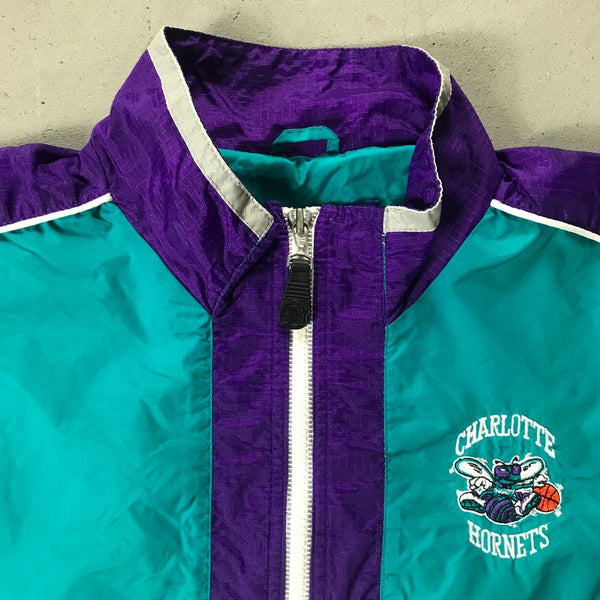 Charlotte Hornets Vintage Track Jacket - vintage starter karlkani sergiotacchini