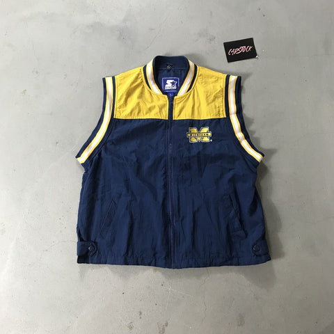 Michigan State Vintage Starter Vest - vintage starter karlkani sergiotacchini
