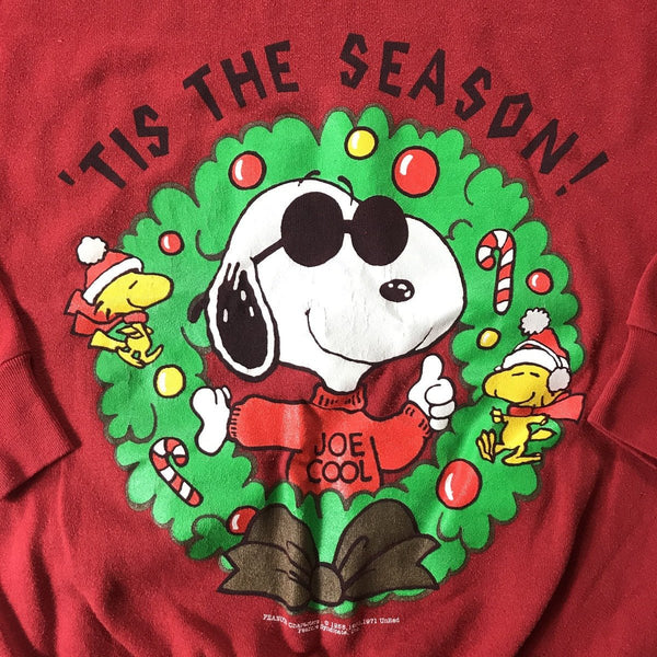 Peanuts Vintage Christmas Crewneck - vintage starter karlkani sergiotacchini