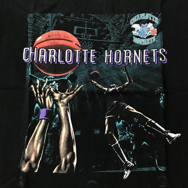 Charlotte Hornets Vintage T-Shirt - vintage starter karlkani sergiotacchini