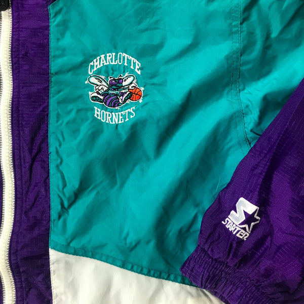 Charlotte Hornets Vintage Track Jacket - vintage starter karlkani sergiotacchini