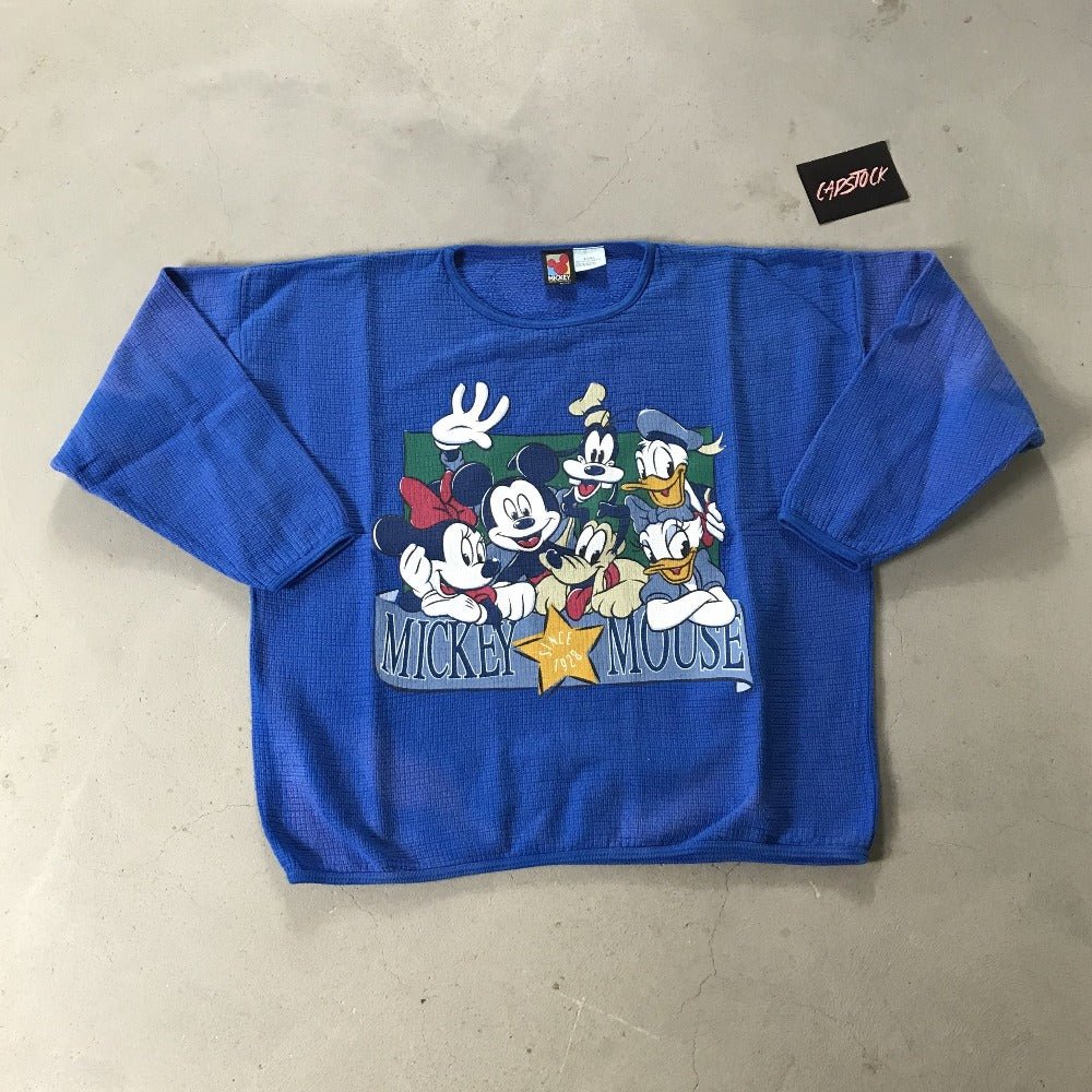 Mickey Mouse Faded Vintage Crewneck - vintage starter karlkani sergiotacchini