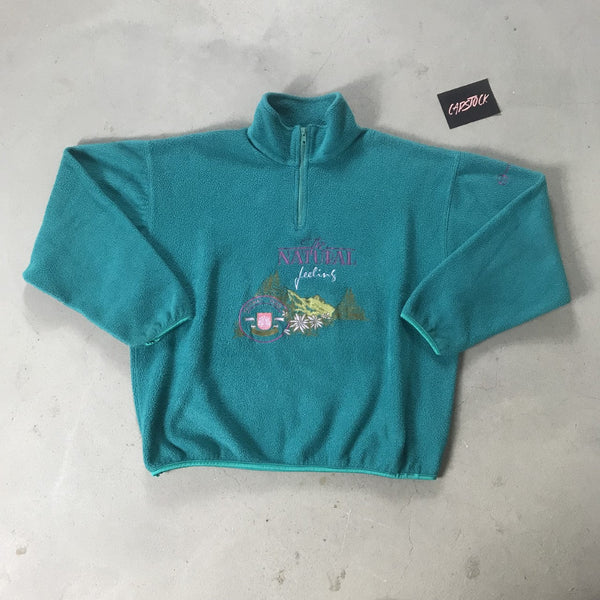 Sergio Tacchini Vintage 1/4 Zip Fleece - vintage starter karlkani sergiotacchini