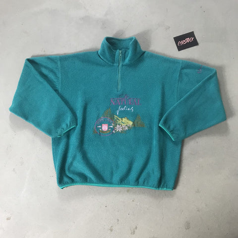 Sergio Tacchini Vintage 1/4 Zip Fleece - vintage starter karlkani sergiotacchini