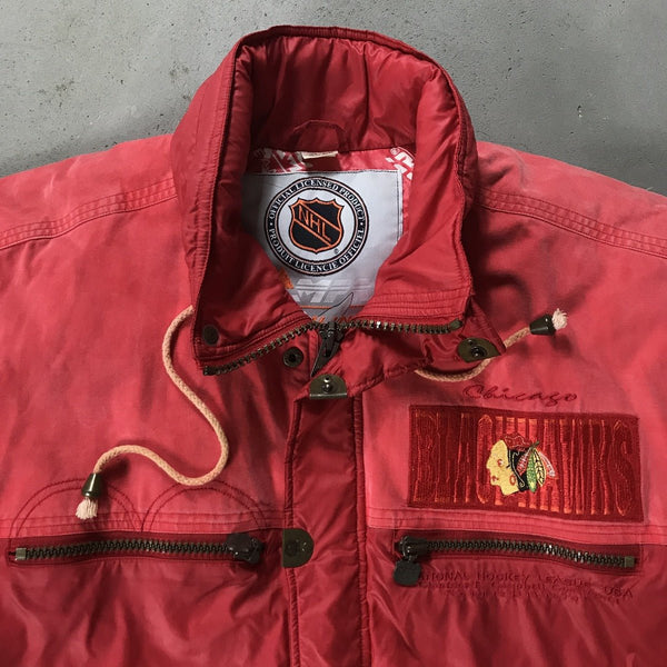 Chicago Blackhawks Vintage Jacket - vintage starter karlkani sergiotacchini