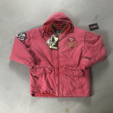 SF49ers Vintage Parka Jacket - vintage starter karlkani sergiotacchini