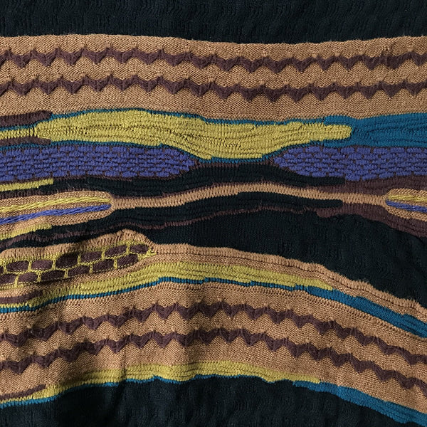 Leather Coogi Style Vintage Crewneck - vintage starter karlkani sergiotacchini